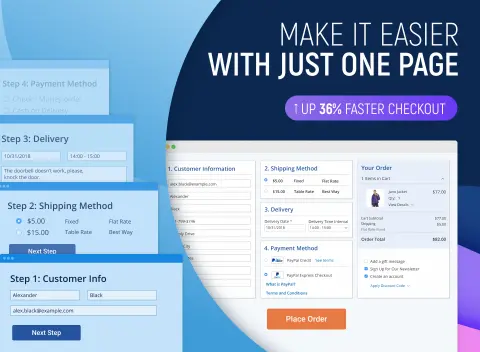 Magento 2 One Step Checkout Extension One Page One Click Clean Firecheckout Quick Responsive Easy Checkout In Magento<script async src=