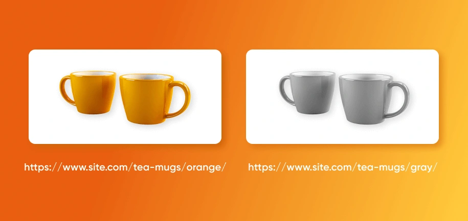 color variations of one product