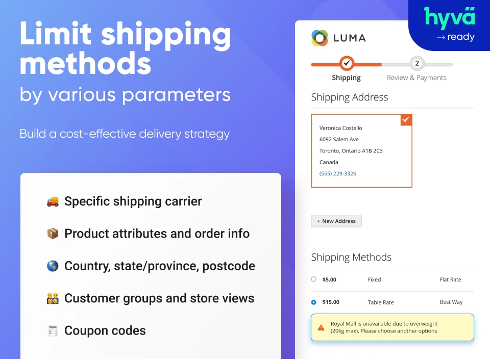 Magento 2 Shipping Restrictions Extension Magento 2 Restrict Shipping