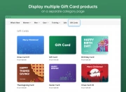 Gift Cards category page