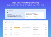 urge customers for purchasing by showing them the reward points expiration date