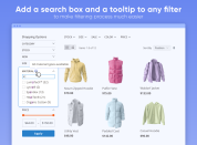 Add a search box and a tooltip to any filter to make filtering process much easier thumbnail