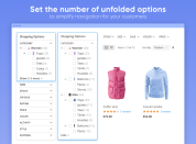 Set the number of unfolded options to simplify navigation for your customers thumbnail