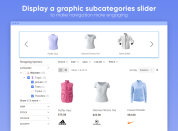 Display a graphic subcategories slider to make navigation more engaging thumbnail