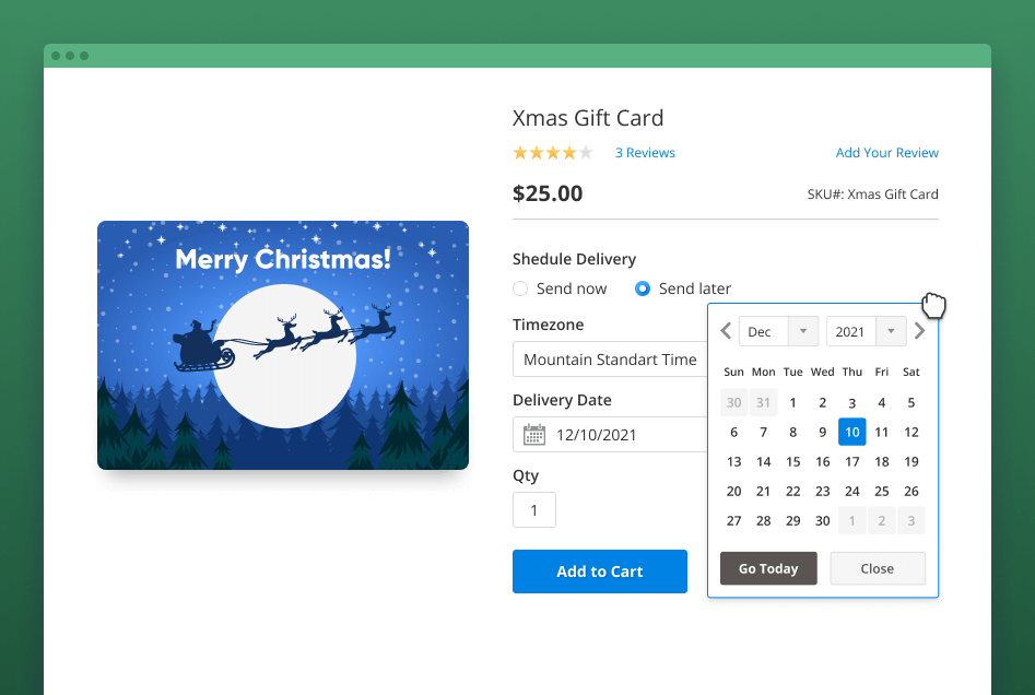 gift card delivery magento 2 gift voucher