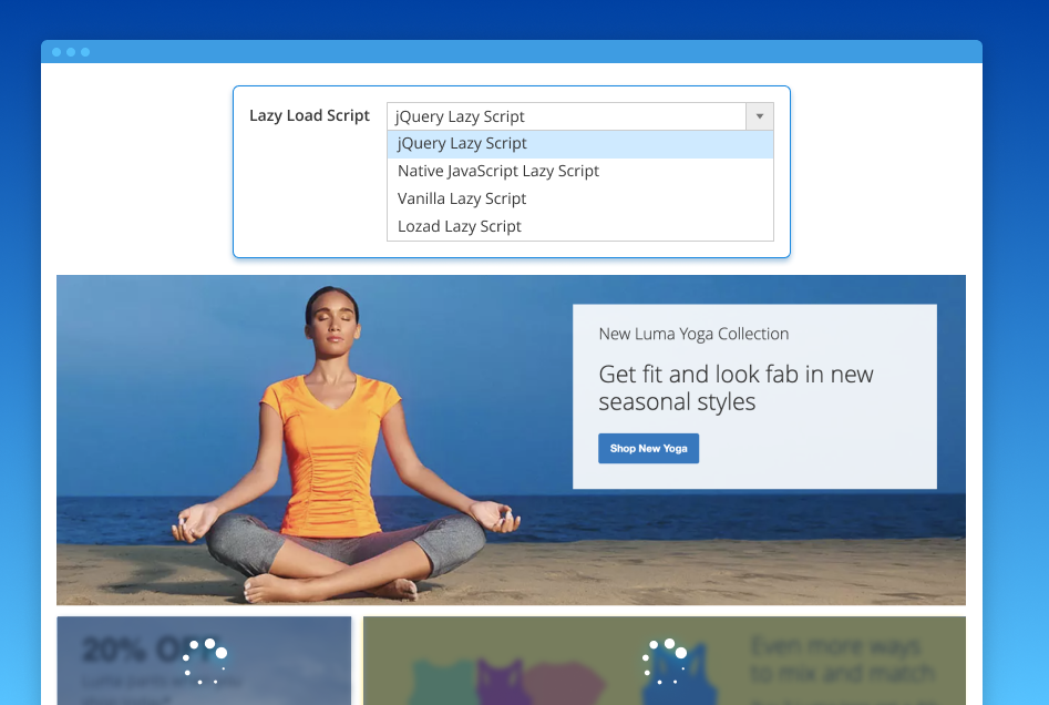 select lazy load script magento 2 lazy load script