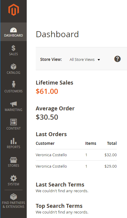 Magento 2 Dashboard Login Magento 2 Admin Grid Custom Admin Panel 